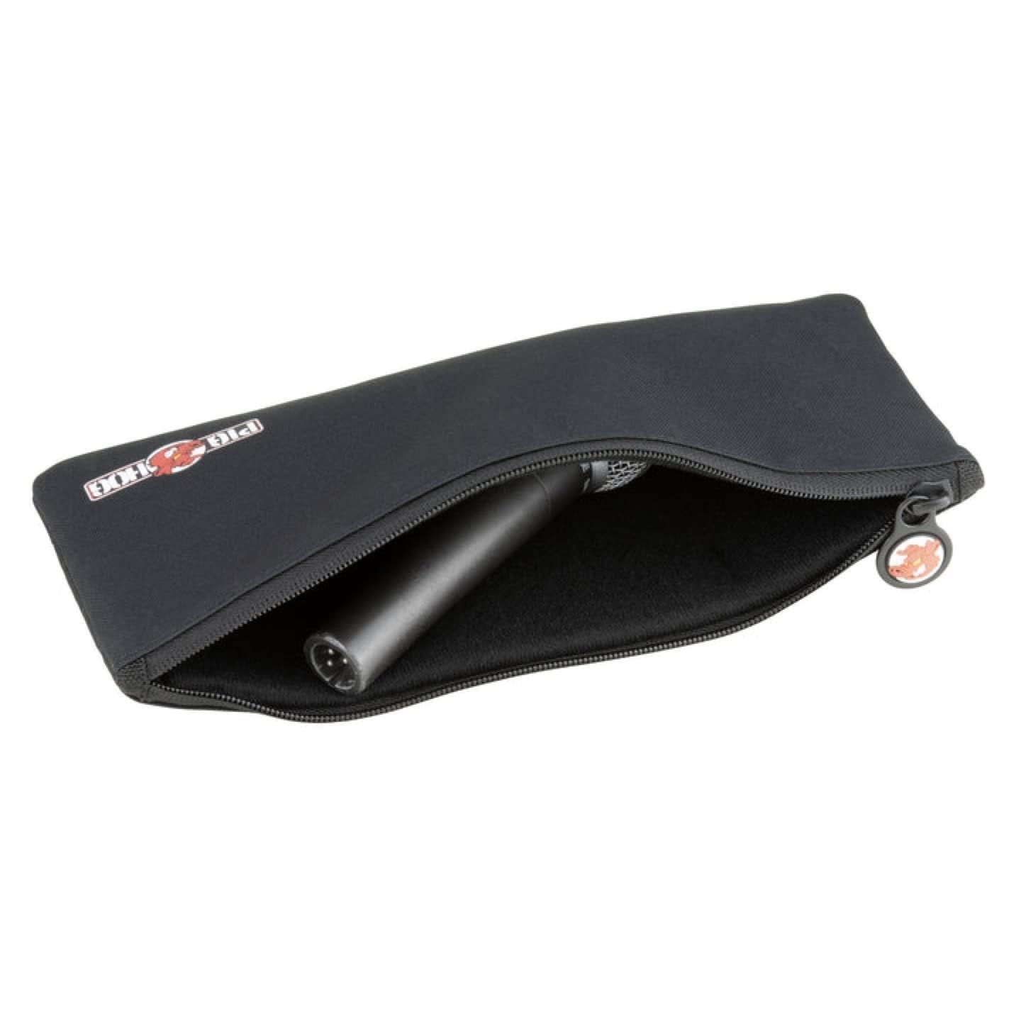 Pig Hog PHMPOUCH Microphone Pouch Durable 600D Exterior Soft Velvet Lining Extra Fat 5mm Padding Heavy-duty Zipper