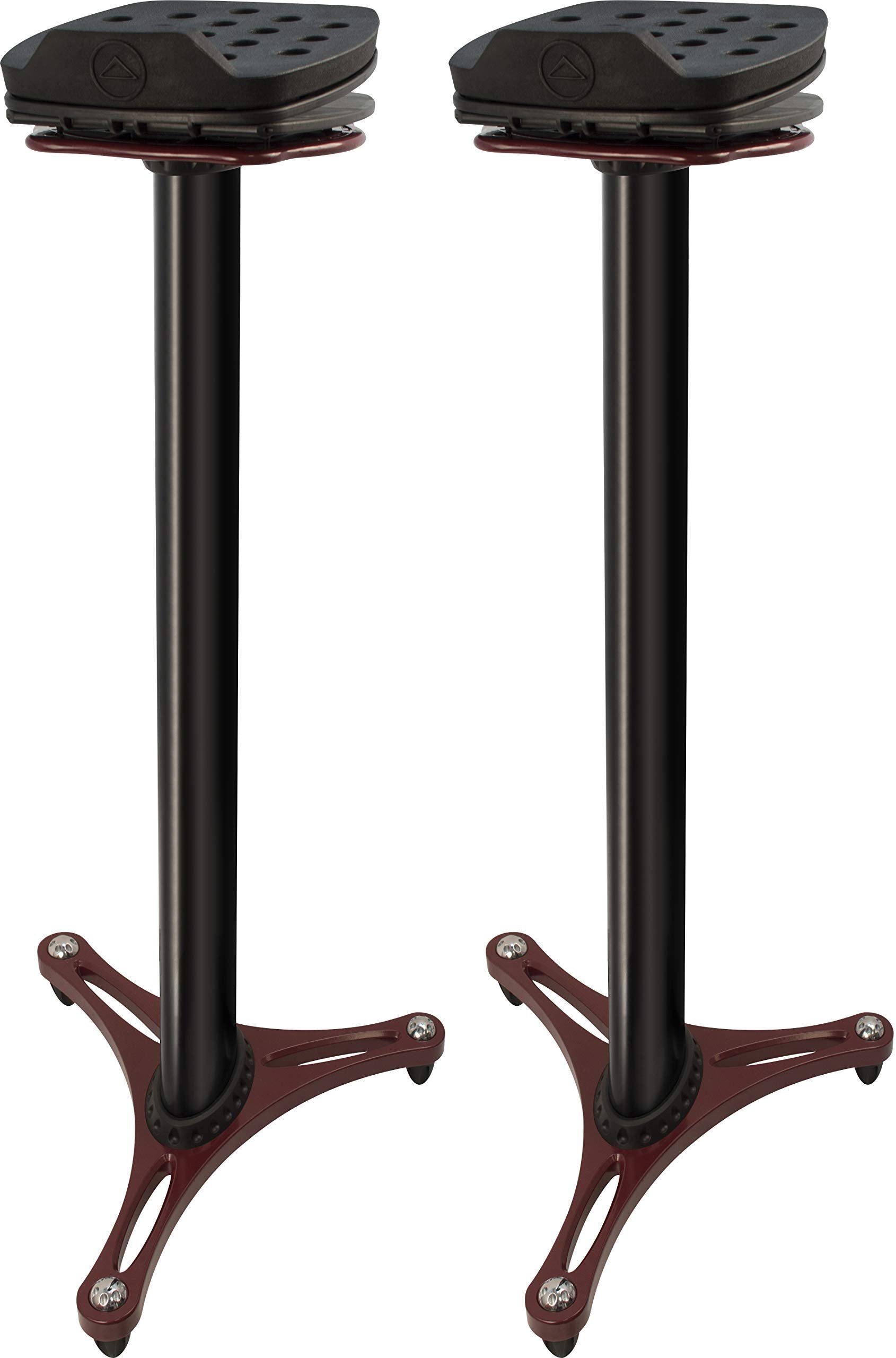 Ultimate Support MS-100R MS Series Professional Column Studio Monitor Stand with Adjustable Angle and Axis - Red