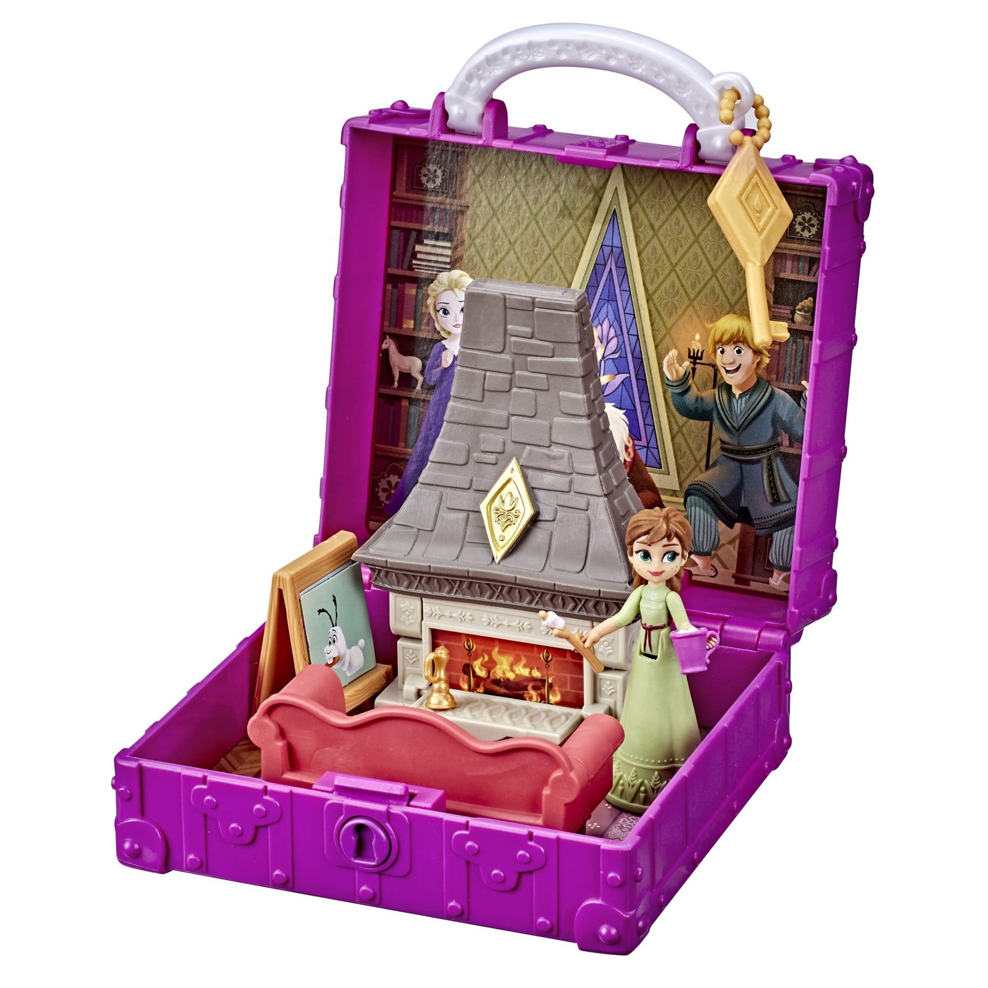 Disney Frozen 2 Pop Adventures Family Game Night Pop-Up Playset with Handle, Including Anna Doll, Toy Inspired 2