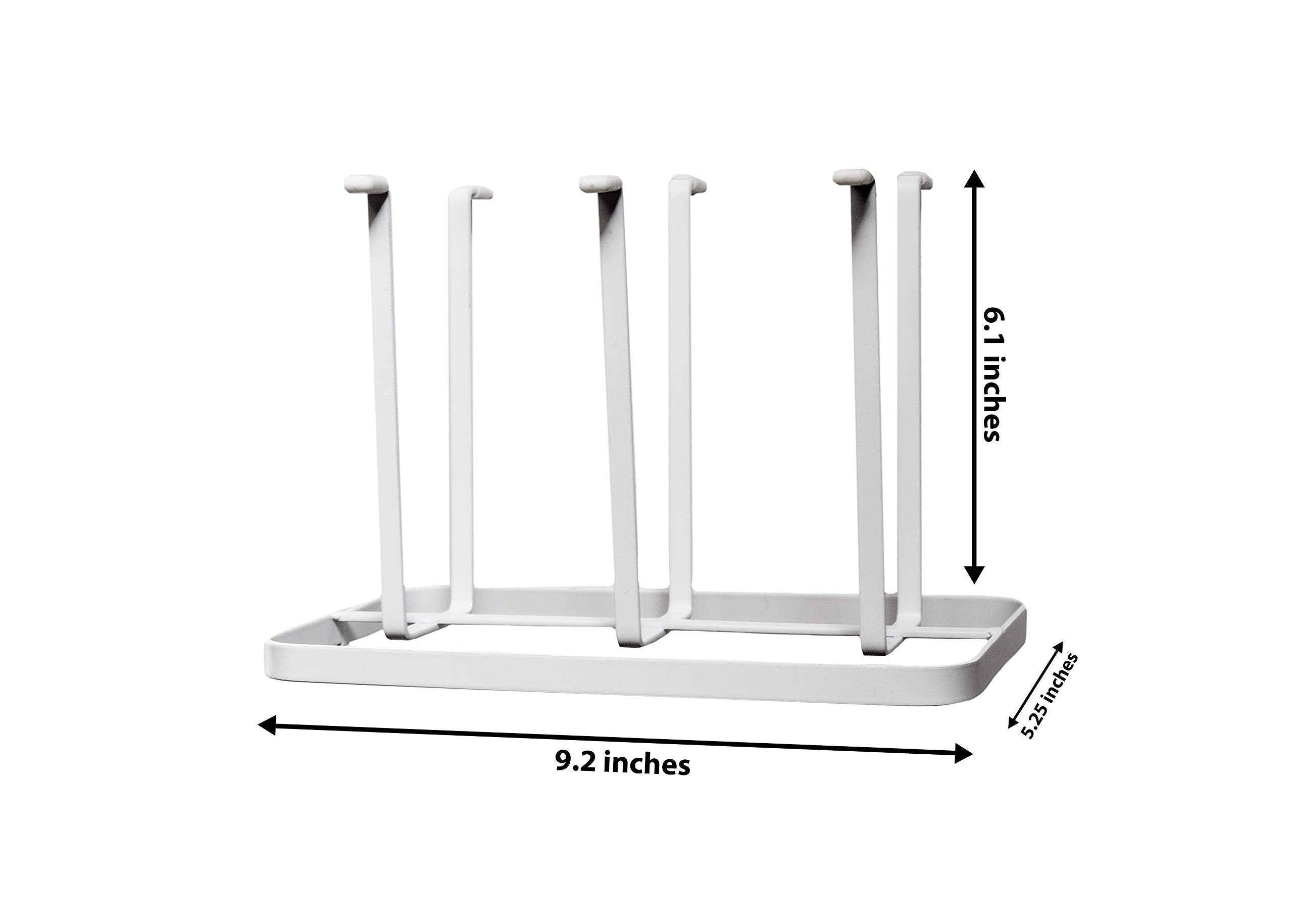 Kitchen Spaces Cup Storage Organizer, Standard, White