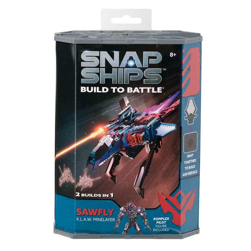 Snap Ships — Sawfly K.L.A.W. Minelayer — Construction Toy for Custom Building and Battle Play — for Ages 8+