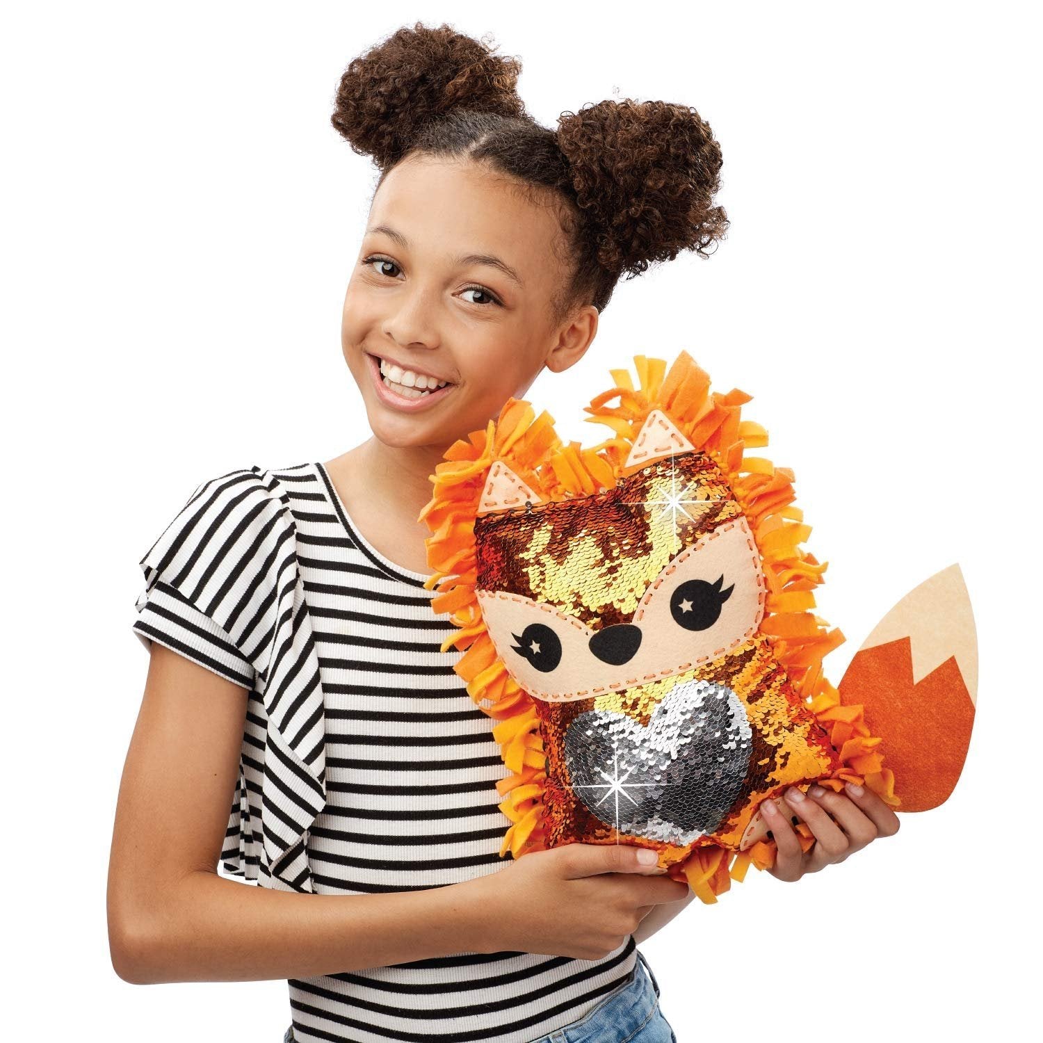 ALEX DIY Knot-A Fox Sequin Plush