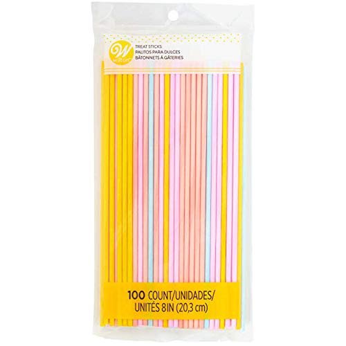 Wilton Treat Sticks Pastels 8 in. 100 Count