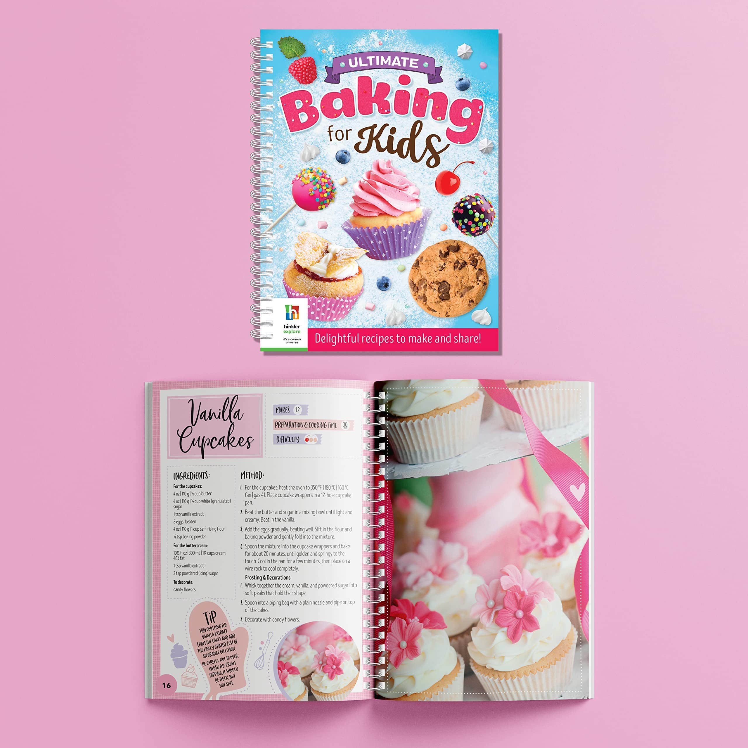 Hinkler Ultimate Baking for Kids Kit - Cookbook, Utensils and Guides - Children's Hobbies - Learn to Bake - Ages 8 to 12, Medium