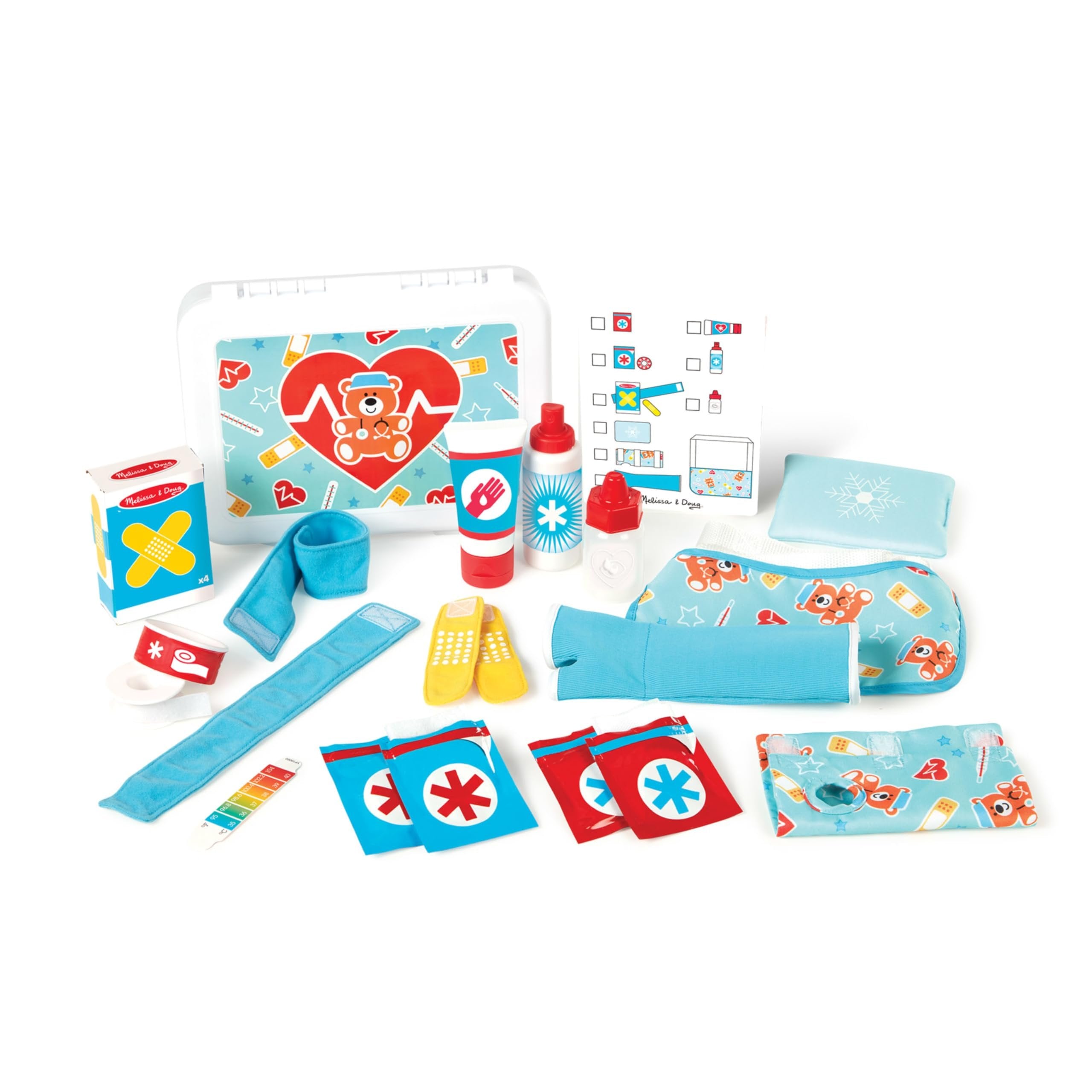 Melissa & Doug Get Well First Aid Play Set | Pretend Play | Play Set | 3+ | Gift for Boy or Girl