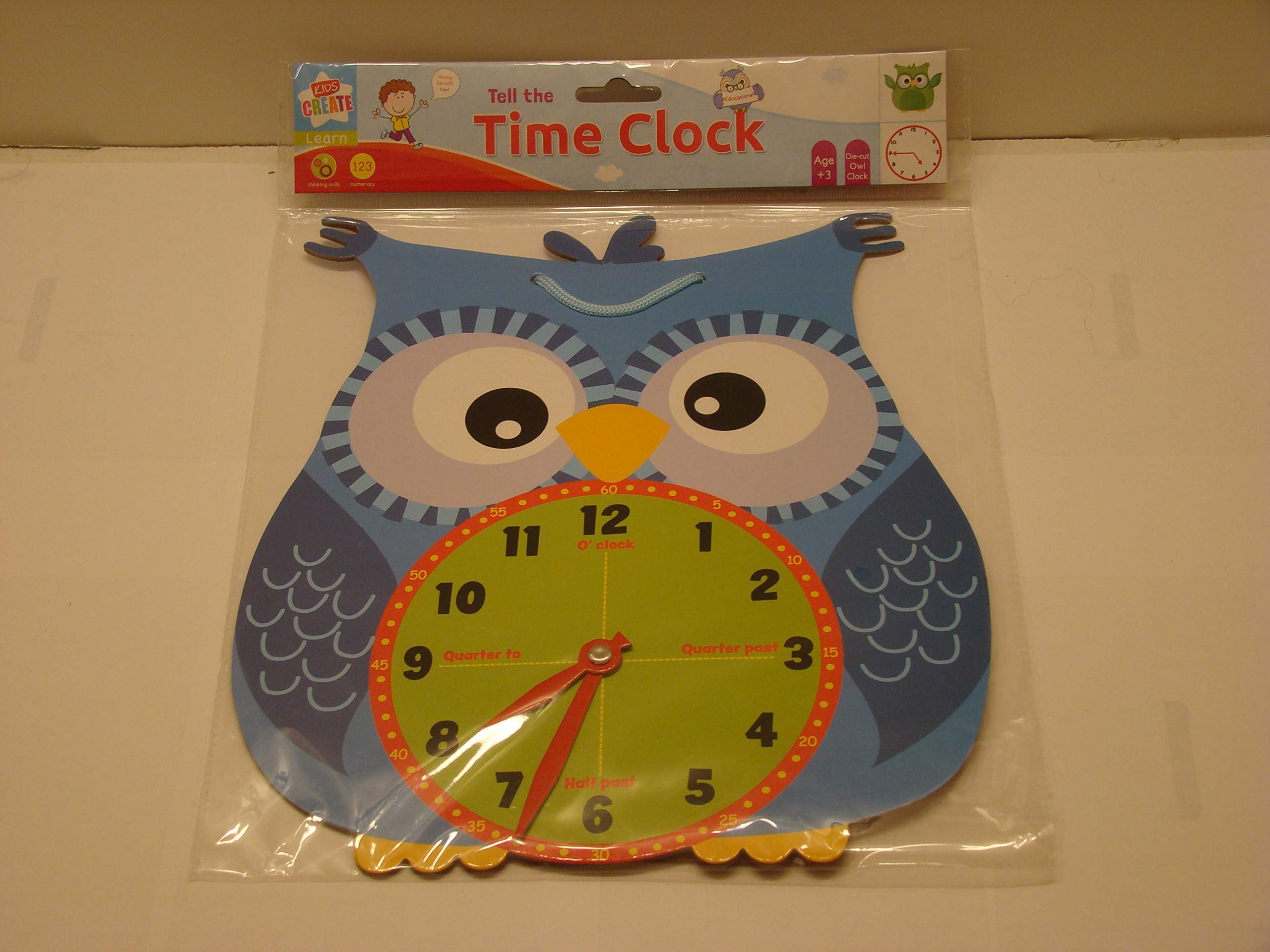 Die-cut Owl Time Clock