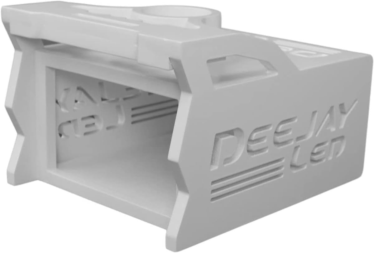 DEEJAY LED TBH1DIN2EQWHITE DEEJAYLED 1 DIN + 2 EQ White Wooden Box