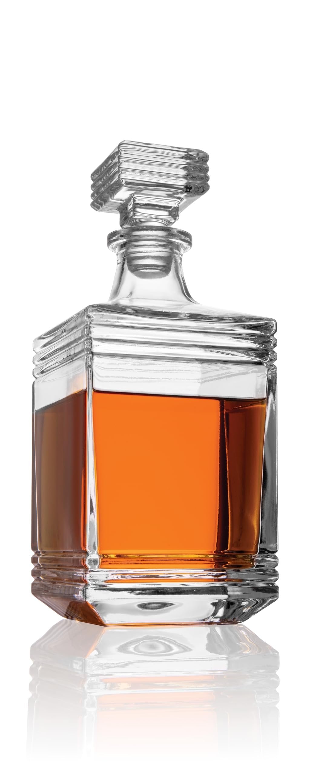 Godinger Liquor Decanter, Wine Decanter, Whiskey Decanter, Cocktail Decanter, Vodka, Bourbon, Beer, 30oz