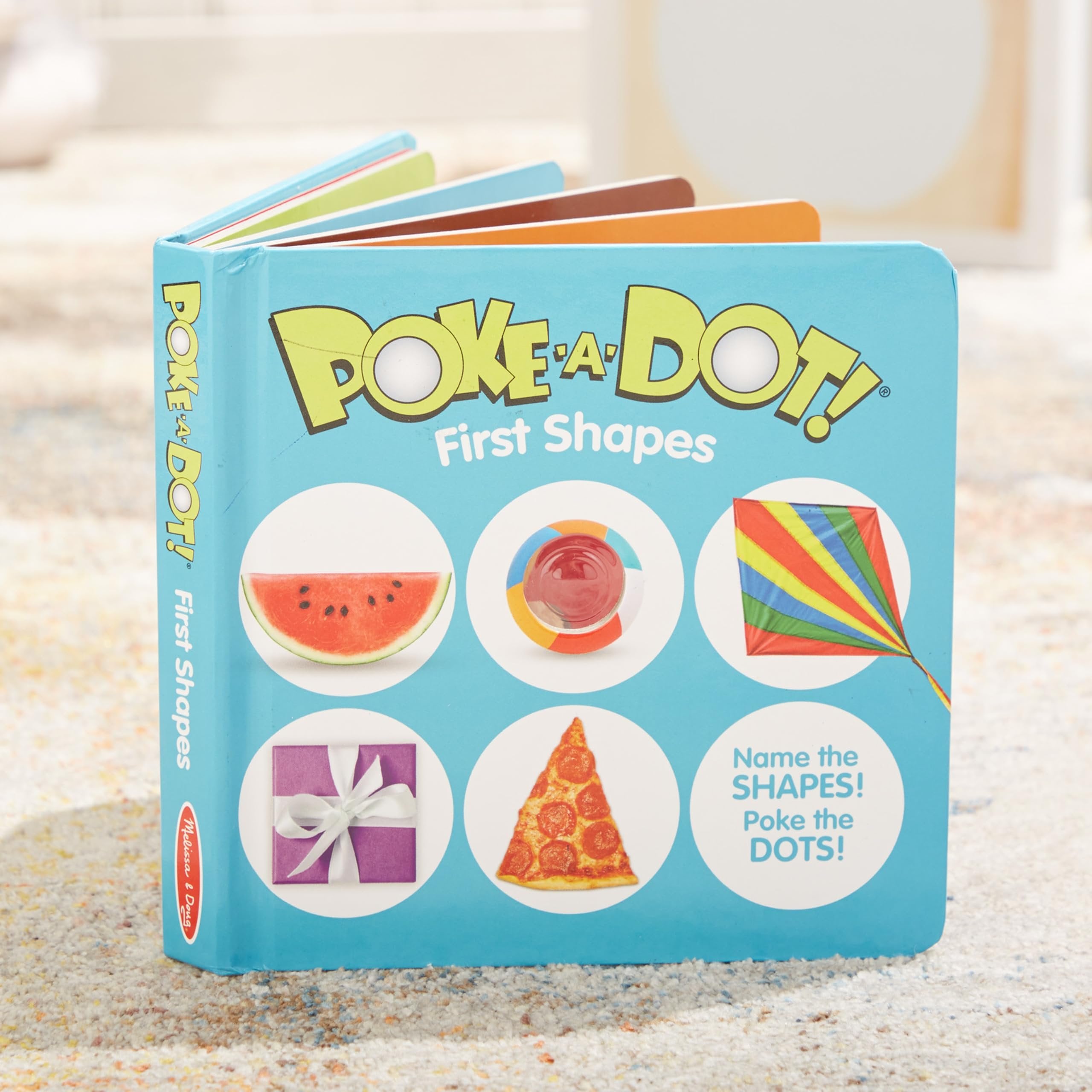 Melissa & Doug Children’s Book – Poke-a-Dot: First Shapes (Board Book with Buttons to Pop)