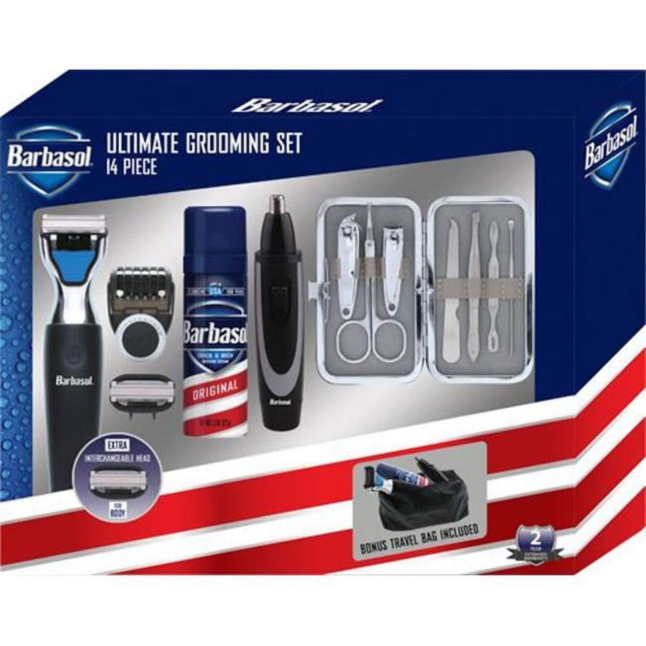 Rechargeable Power Single Blade Wet/Dry Electric Shaver Grooming Kit