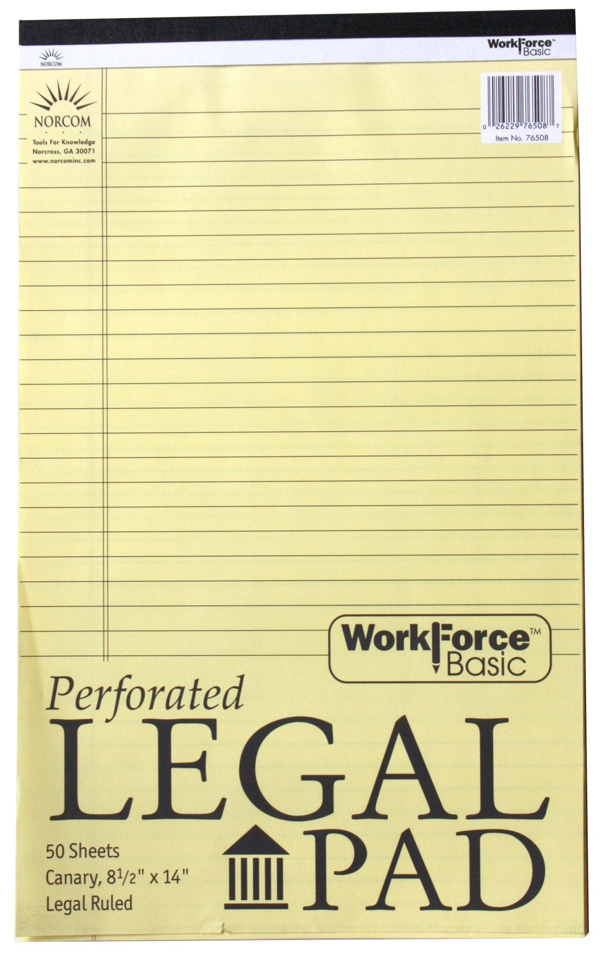 50 Sheets Perforated Legal Pad