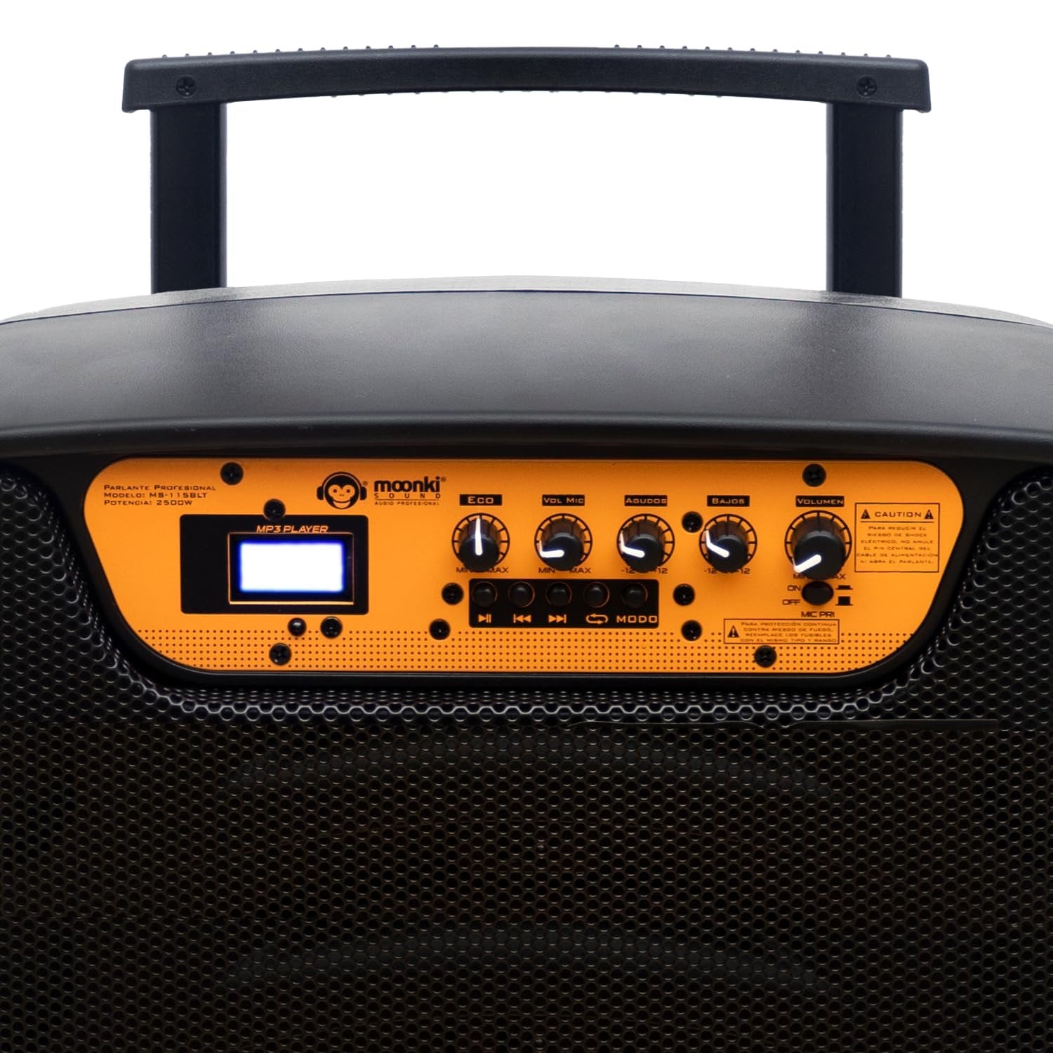 Moonki Sound MS-115B Active PA System Bluetooth Speaker with Microphone - Black