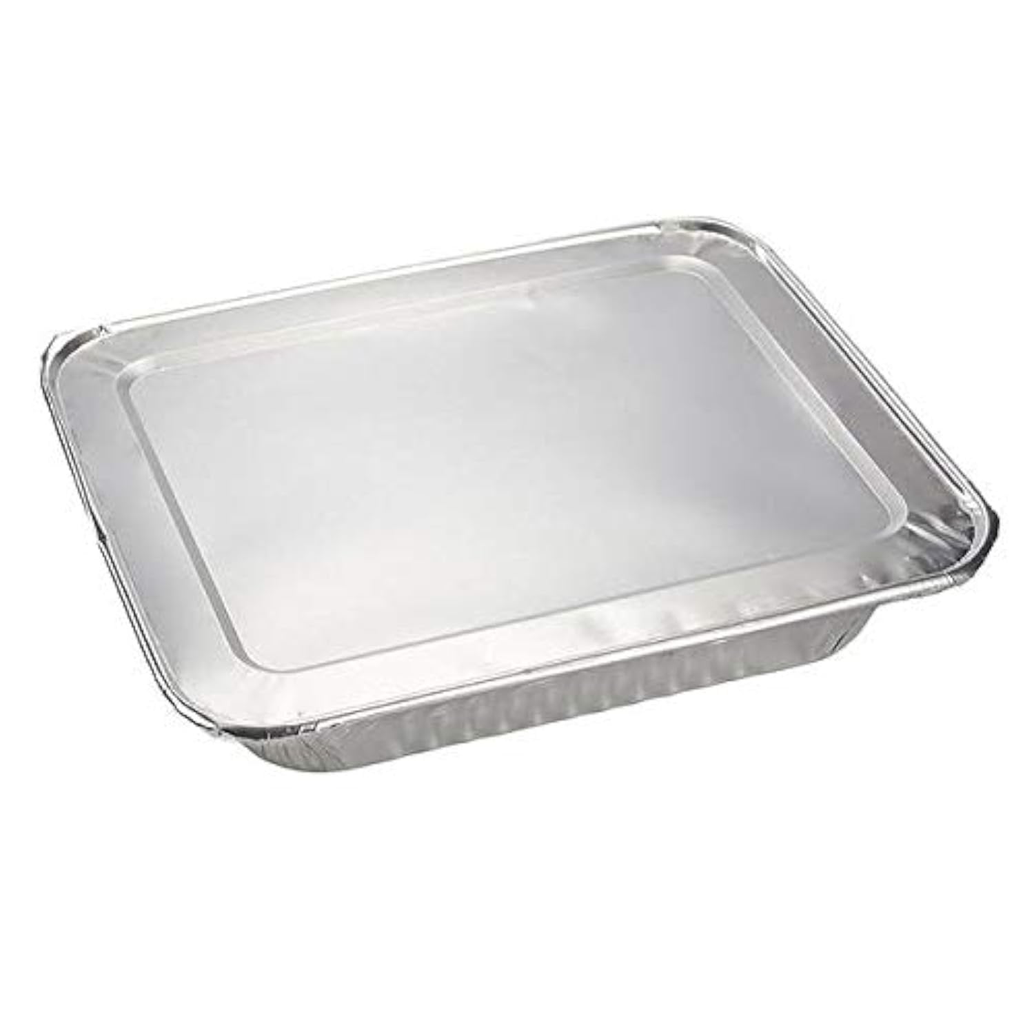 Premium Silver Aluminum Pan Lids - Half Size (Pack of 5) - Durable & Sleek Design - Perfect Fit for Various Pans