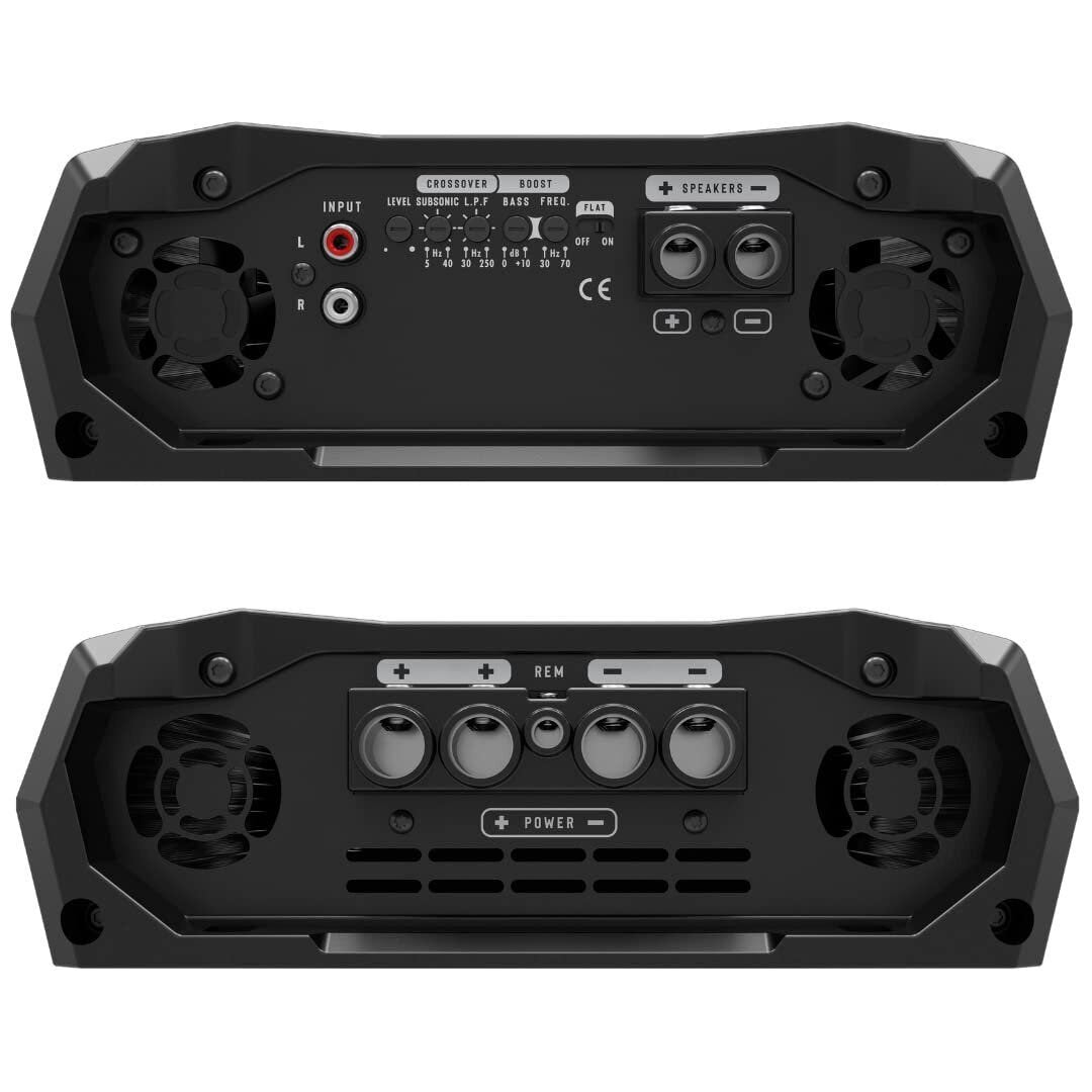 Stetsom Bravo BASS 8000 1 Ohm Mono Subwoofer Car Audio Amplifier, 8000.1 8K...