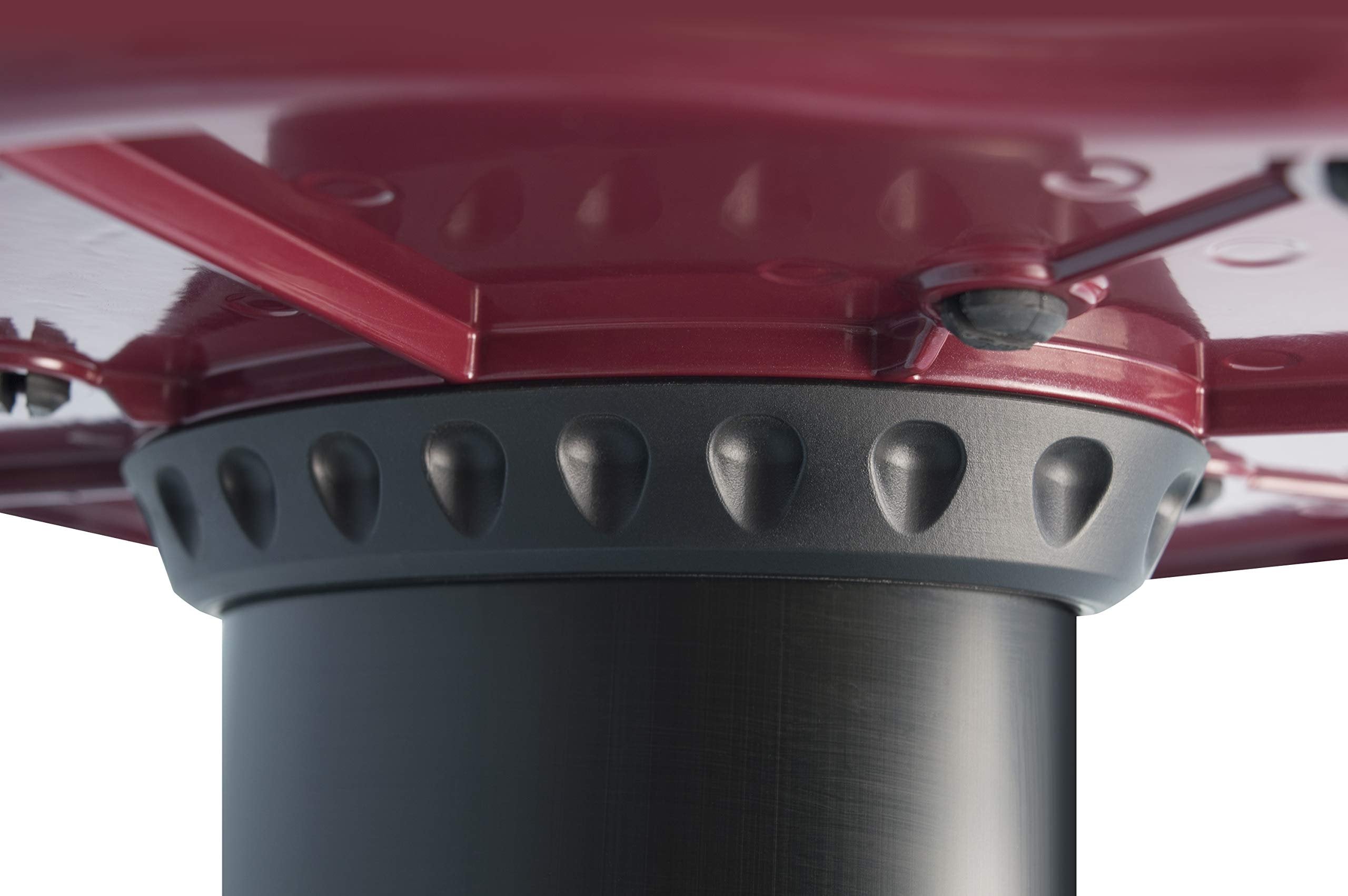 Ultimate Support MS-100R MS Series Professional Column Studio Monitor Stand with Adjustable Angle and Axis - Red