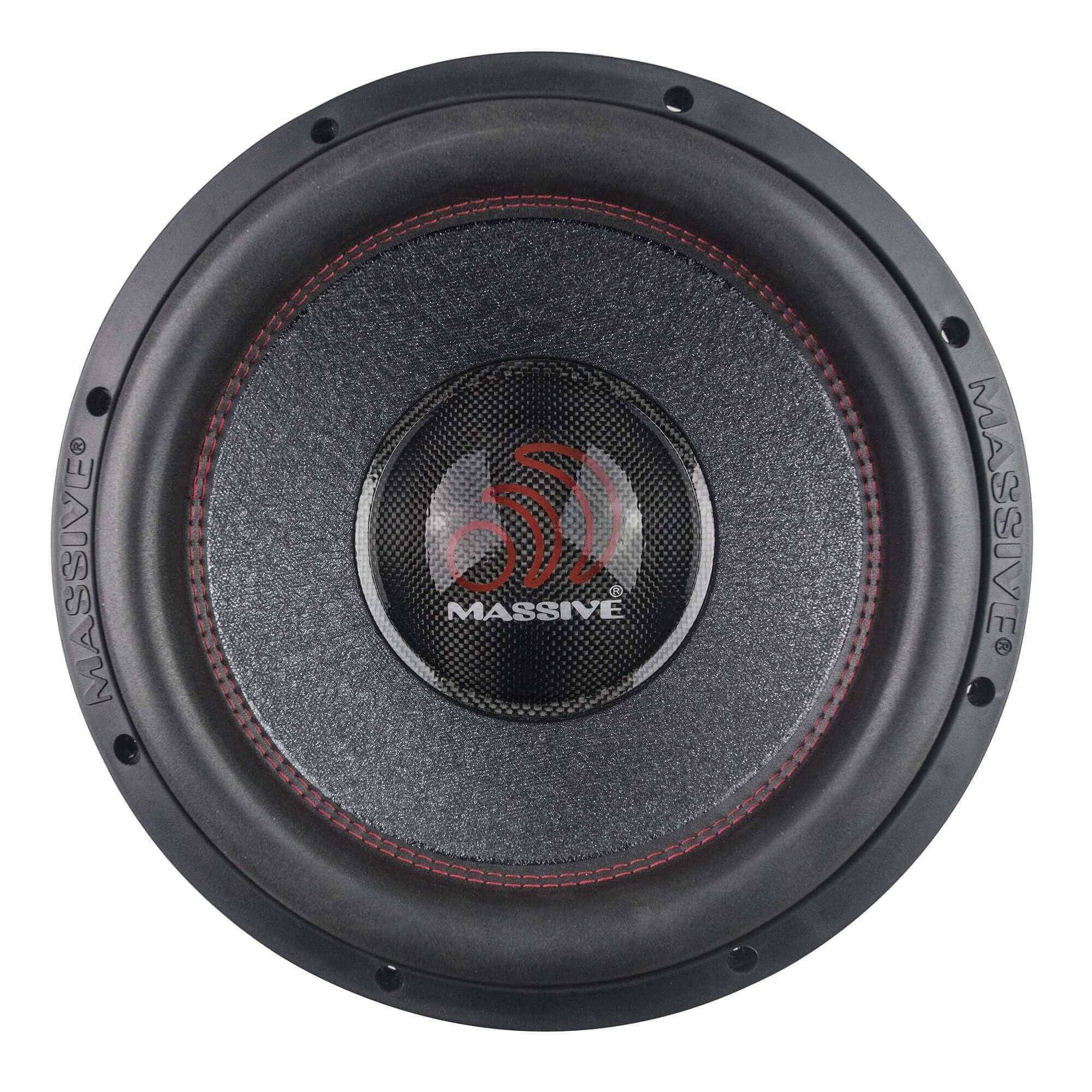 Massive Audio H124X 12-inch 2000 Watts RMS Dual 4 Ohm 3" V.C. Mega Subwoofer Heavy Duty Direct Input Wires Connection
