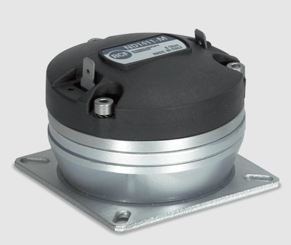 RCF ND1411M NEO Driver 1.5-Inch Diaphragm 25 Watts Rms 50 Watts Peak 8-Ohm 1-Inch Exit Throat Precision Transducers Pro Audio Speaker