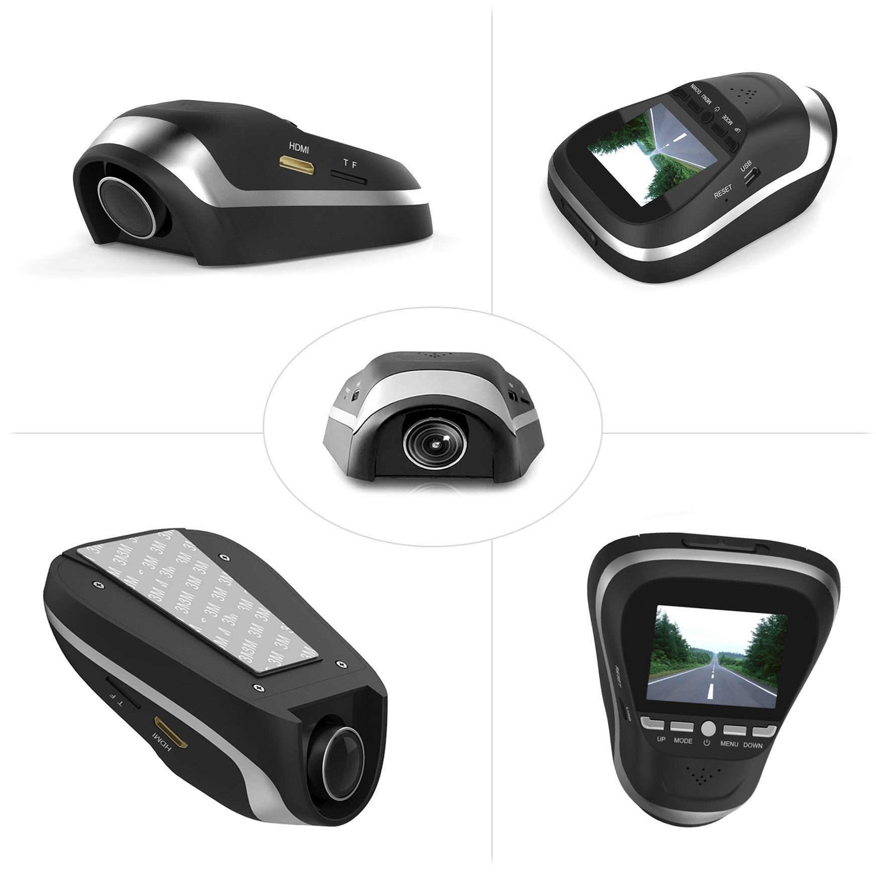 Pyle PLDVRCAM25 -1080p Dash Cam HD Dashboard Driving Camera for Cars and Vehicles with Night Vision - Discrete and Secure Window Mount - Snap Images and Record Video