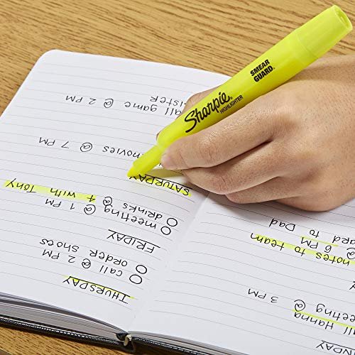 SHARPIE Accent Tank-Style Highlighters, 4 Colored Highlighters (25174PP)