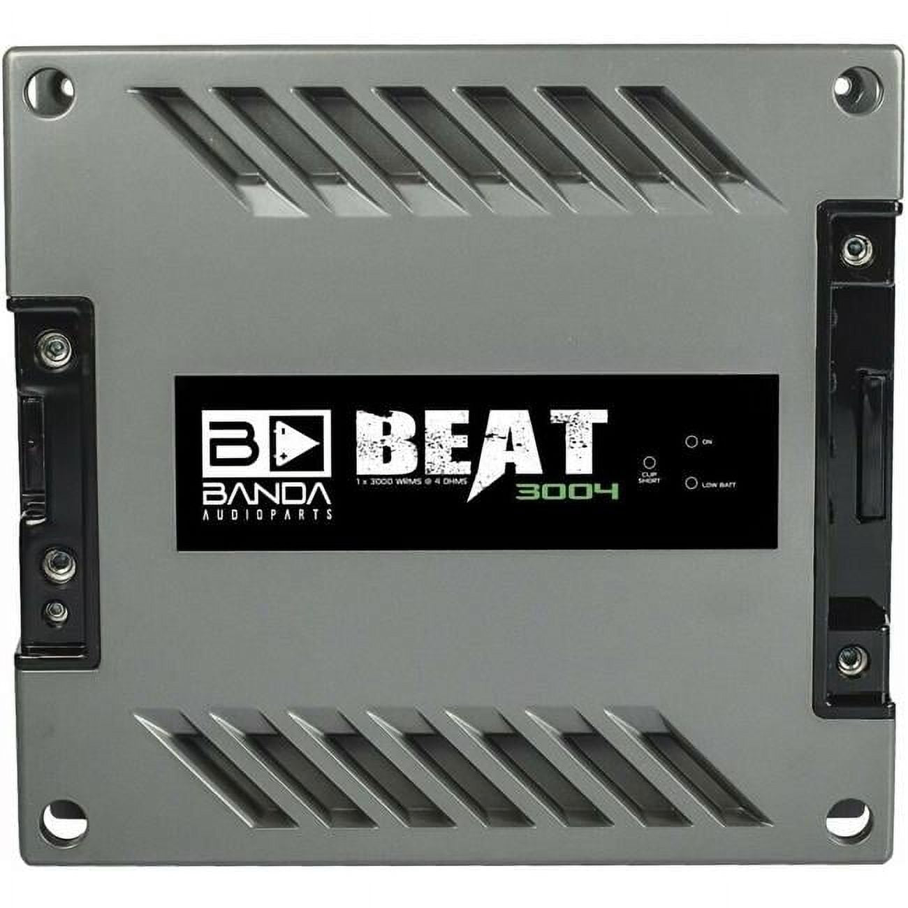 Banda BEAT3000.4 3000 Watts 4 Ohms Car Audio Power Amplifier - Built-In Adjustable Low Pass Crossover with Subsonic Filter