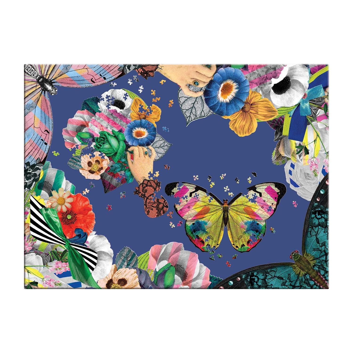 Galison Christian Lacroix Heritage Collection Frivolités Set of 2 Shaped Jigsaw Puzzle Set, Model:0735364087