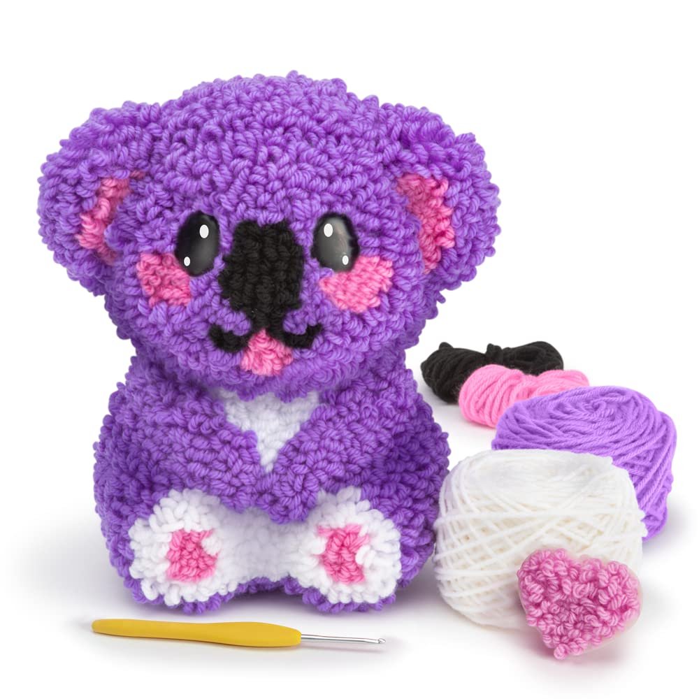 PlayMonster Yarnimals Koala — Loop Your Own Koala — Craft Kit — Make Your Own Animal Toy — Ages 8+