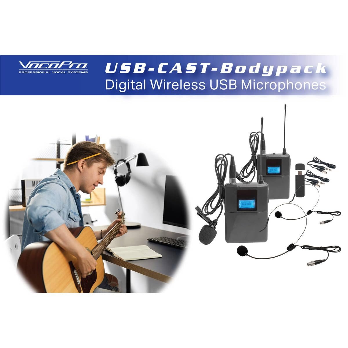 VOCOPRO Dual Wireless USB Bady Pack SYST
