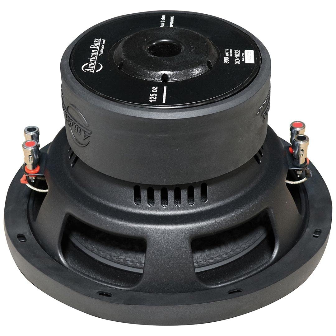 American Bass XD-1044 XD 10-inch Subwoofer 450 Watt RMS / 900 Watt Max Dual Voice Coil 4 Ohm Voice Coils 125 Oz Magnet