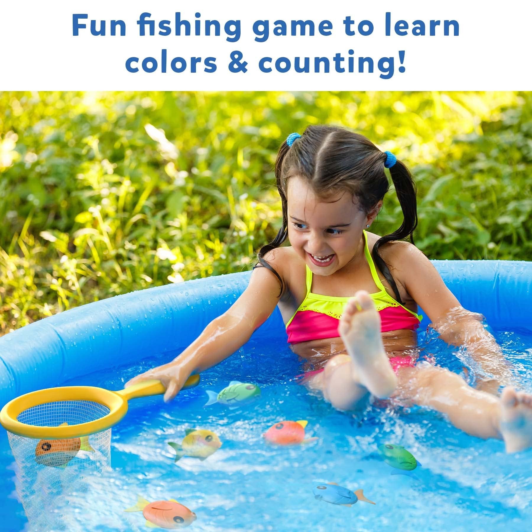 Skillmatics Outdoor & Bath Toys - Let's Fish, Fishing Game, Toddler Toys, Learn Colors & Counting, Pool Toys for Kids, Gifts for Boys & Girls Ages 3, 4, 5, 6