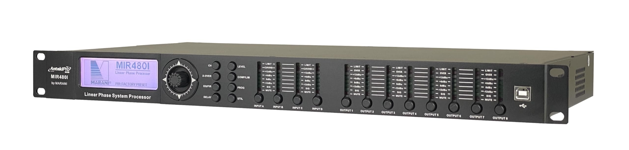 ANTAKIPRO MIR480I MIR Flagship FI Series Dynamic Auto Pro Audio Sound Management Equalizer System 4 Input 8 Output Channel DSP AUD 5 Antakipro by Marani for The MIR480 880