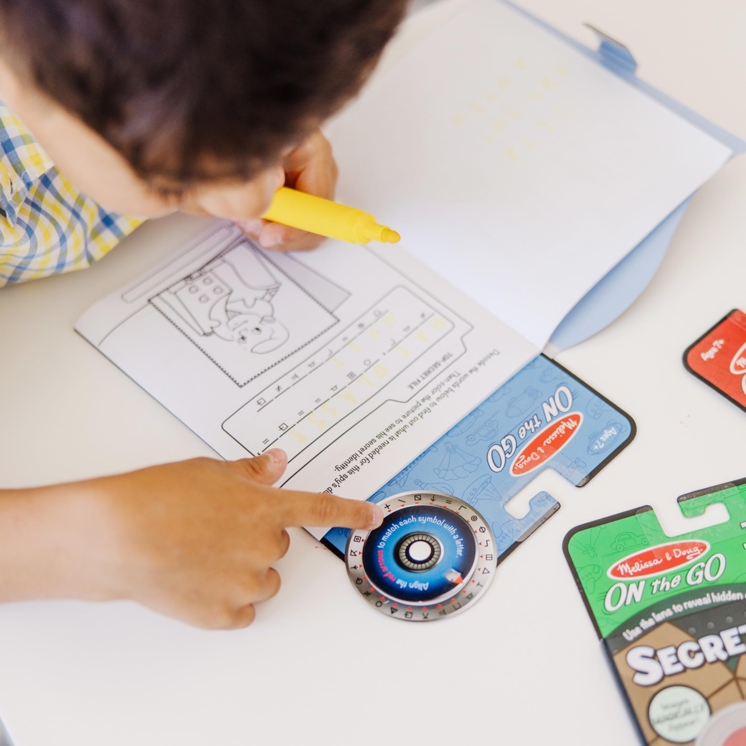 Melissa & Doug On the Go Secret Decoder Activity Book - The Case of the Slippery Flippers