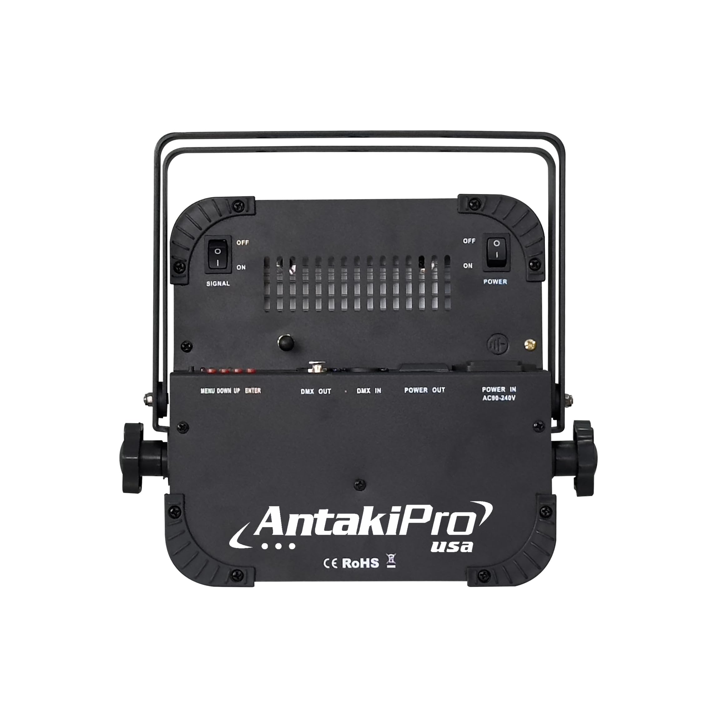 ANTAKIPRO Wireless LED Par Light, Battery Powered Dynamic Stage Lighting with 6×18W RGBWAUV LEDs, DMX512, App & Remote Control, 15°–40° Lens Options, 15h Runtime, 5.84 lb (Black)