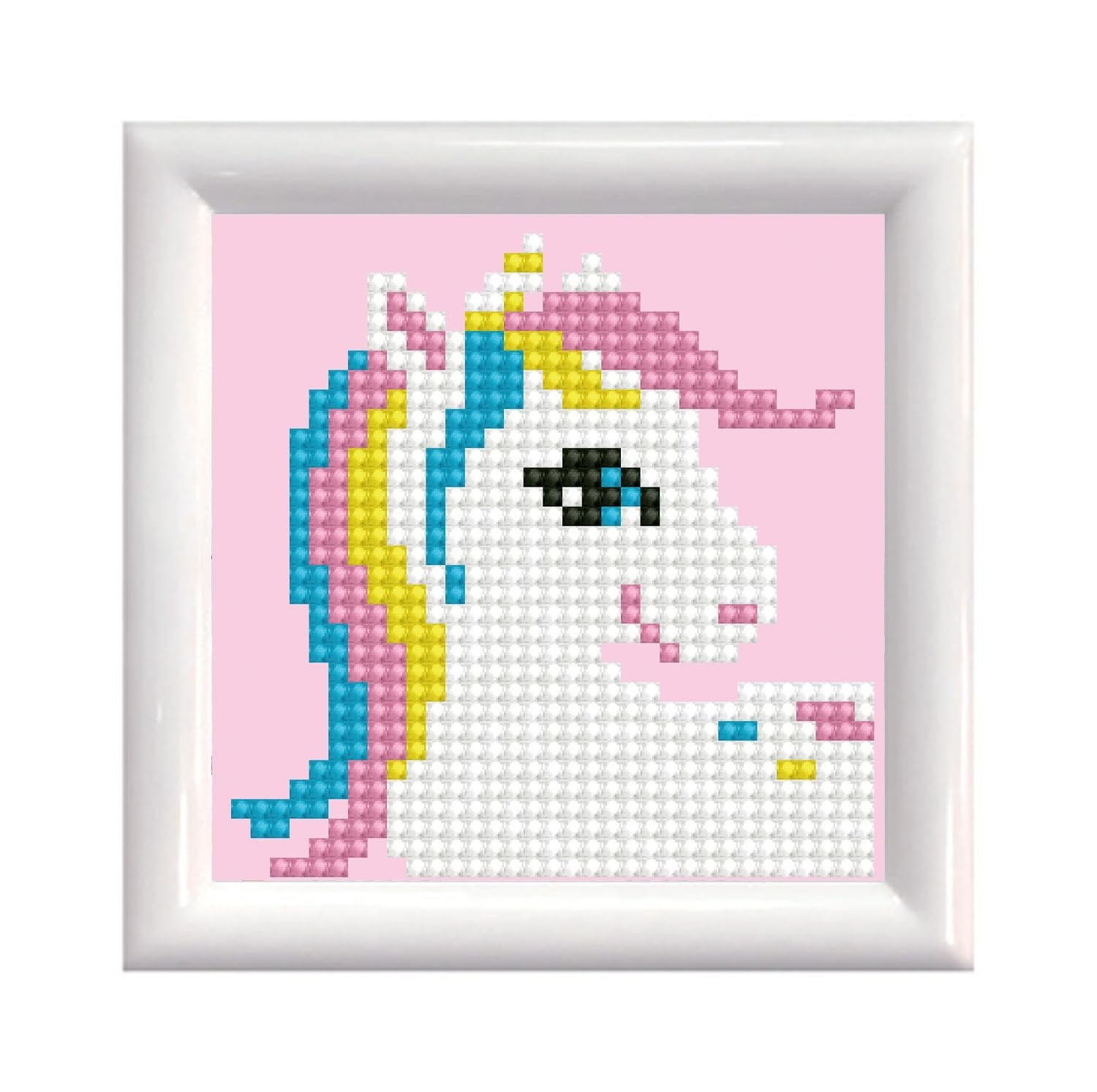 DIAMOND DOTZ Pretty Uni Unicorn Diamond Painting Kits for Adults - Diamond Art Kits a Relaxing Creative Craft Kit with Dotz Gems 4"x4"