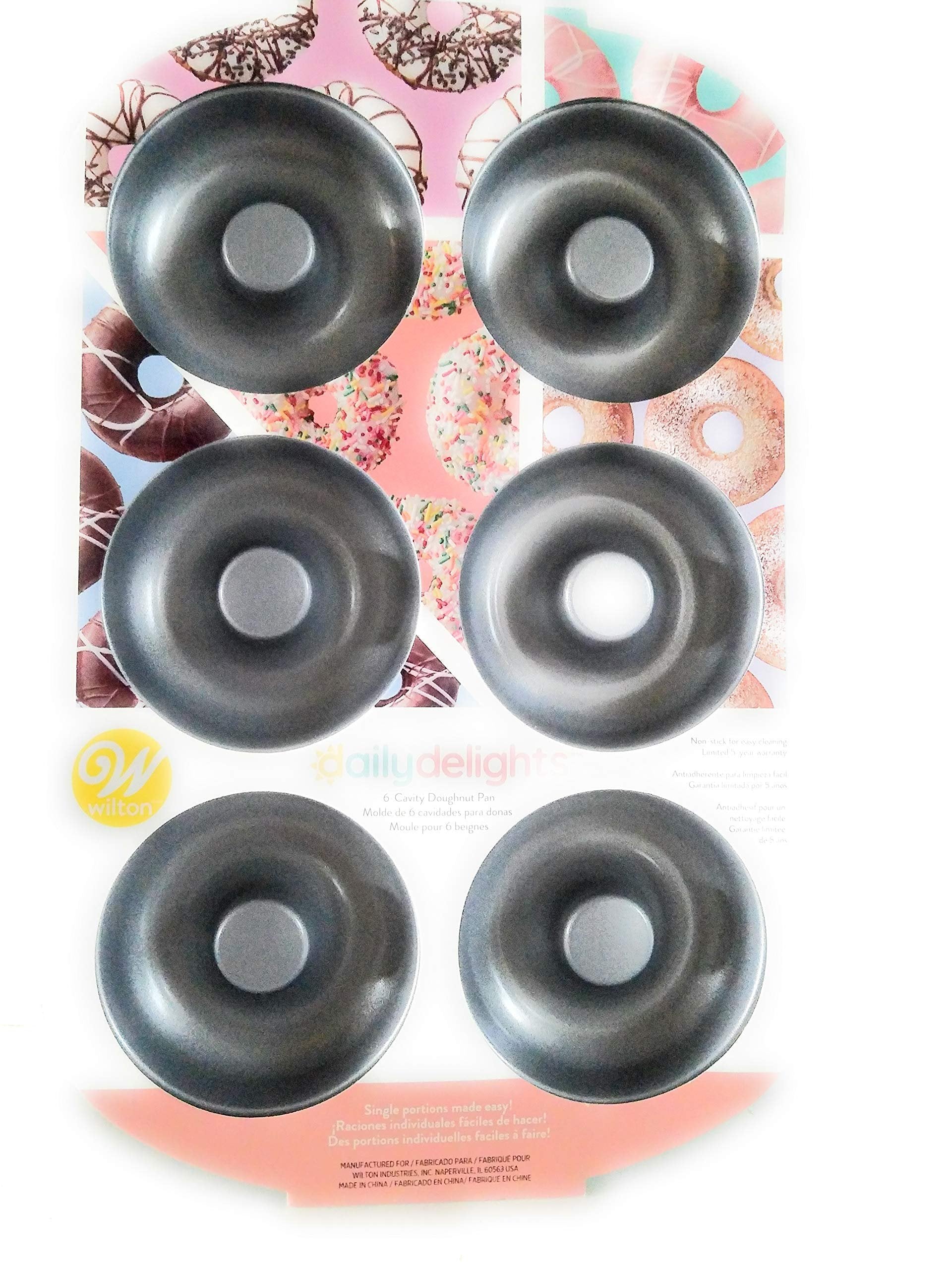 Wilton Daily Delights 6-Cavity Doughnut Pan Non-Stick