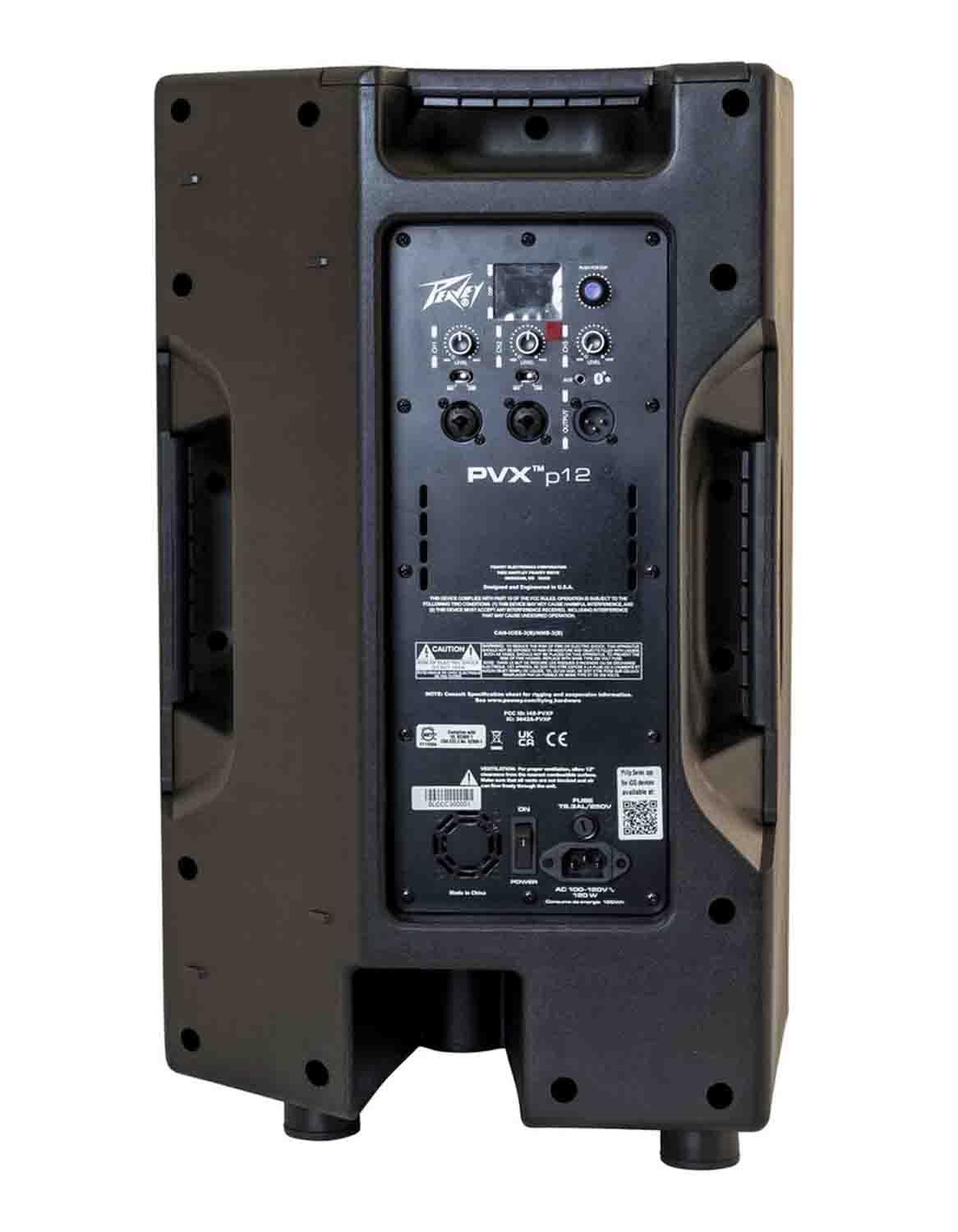 Peavey PVXp™ 12 Bluetooth® 12-Inch Powered Loudspeaker, 2-Yr Warranty, Combine Big Sound with Advanced DSP & Bluetooth, Pole Mount Molded-in, 980 Watts