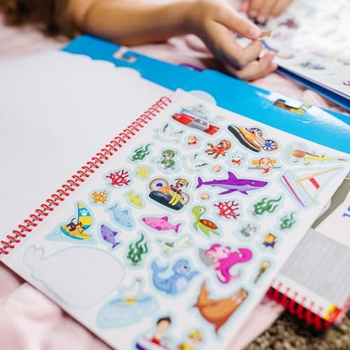 Melissa & Doug PAW Patrol Restickable Sticker Book Classic Missions | Activity Pad | 3+ | Gift for Boy or Girl