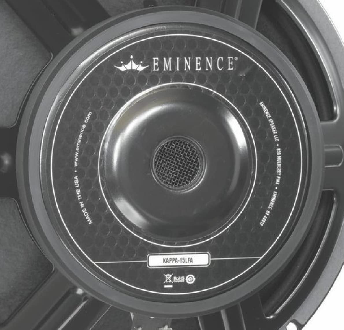 Eminence American Standard Kappa-15LFA 15" Pro Audio Speaker, 600 Watts at 8 Ohms, Black