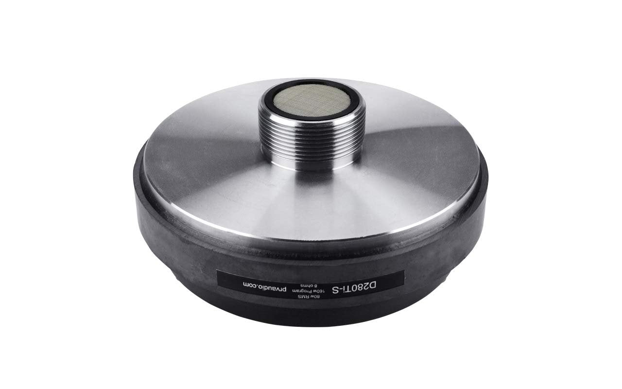 PRV AUDIO D280Ti-S 80 Watts RMS 1" Exit Screw-On Horn 8 ohms Pro Audio Compression Driver (Single)