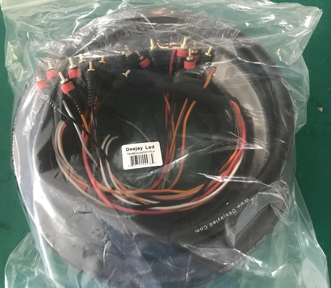 DEEJAY LED - TBHMEDUSA52FTRCA - Medusa 52ft RCA to RCA Crossover
