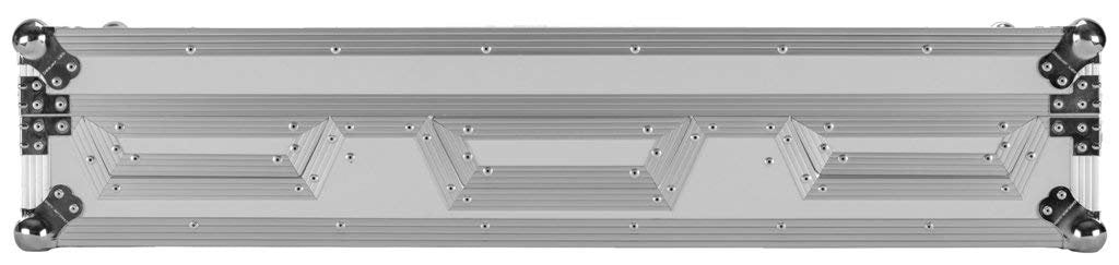Durable Fly Drive Case For Two Solid Rack Rails Spring Action Handles Easy Locking Fit And Tongue Industrial Strength Latches And Rubber Feet Dual Anchor Rivets DEEJAY LED TBHCDJDJMWLTWH