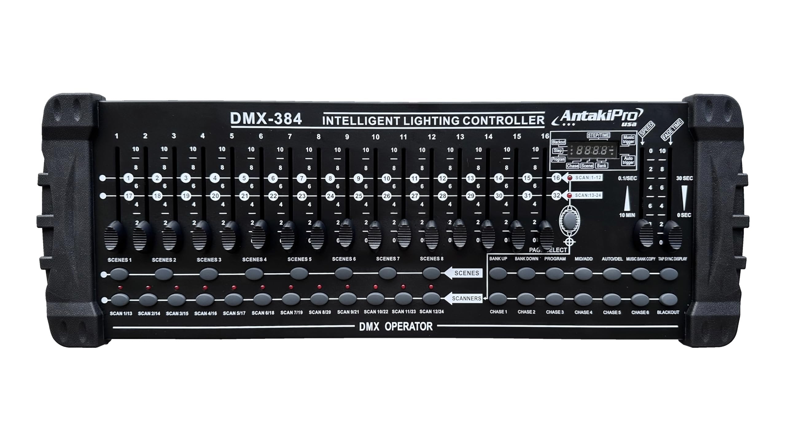 ANTAKIPRO AP-DMX1 Lighting Console DMX Controller 12 Intelligent Lights of up to 32 Channels Ideal for DJs Stage Productions Event Require Dynamic Lighting Control