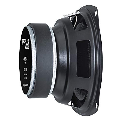 PRV AUDIO 4 Inch Midrange Speaker 4MR60-4, 60 Watts Program Power, 4 Ohm, 30 Watts RMS Power Pro Audio Loudspeaker (Single)
