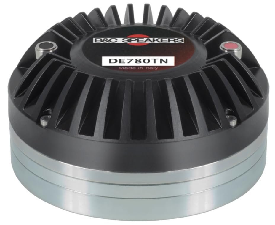 B&C Speakers DRV780TN-8 Compression Driver 1.4 inch Horn Throat Diameter Titanium Diaphragm 110 Watts Rms 220 Watts Peak 8 Ohms Motorcycle Car Pro Audio Sound Speaker - DRV780TN8
