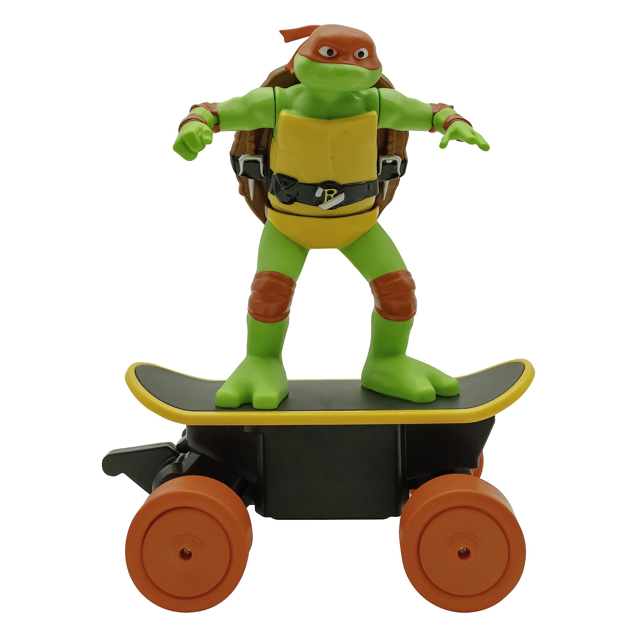 Teenage Mutant Ninja Turtles Raphael Cowabunga Skate RC - Imitates Real Skate Tricks - 2.4 GHz Remote Control - Ages 3+