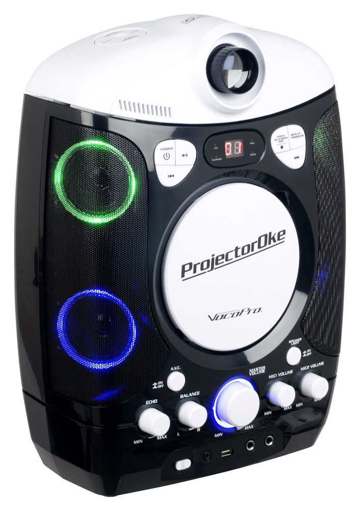 VOCOPRO Projector CDG/Bluetooth karaoke system with LED projector