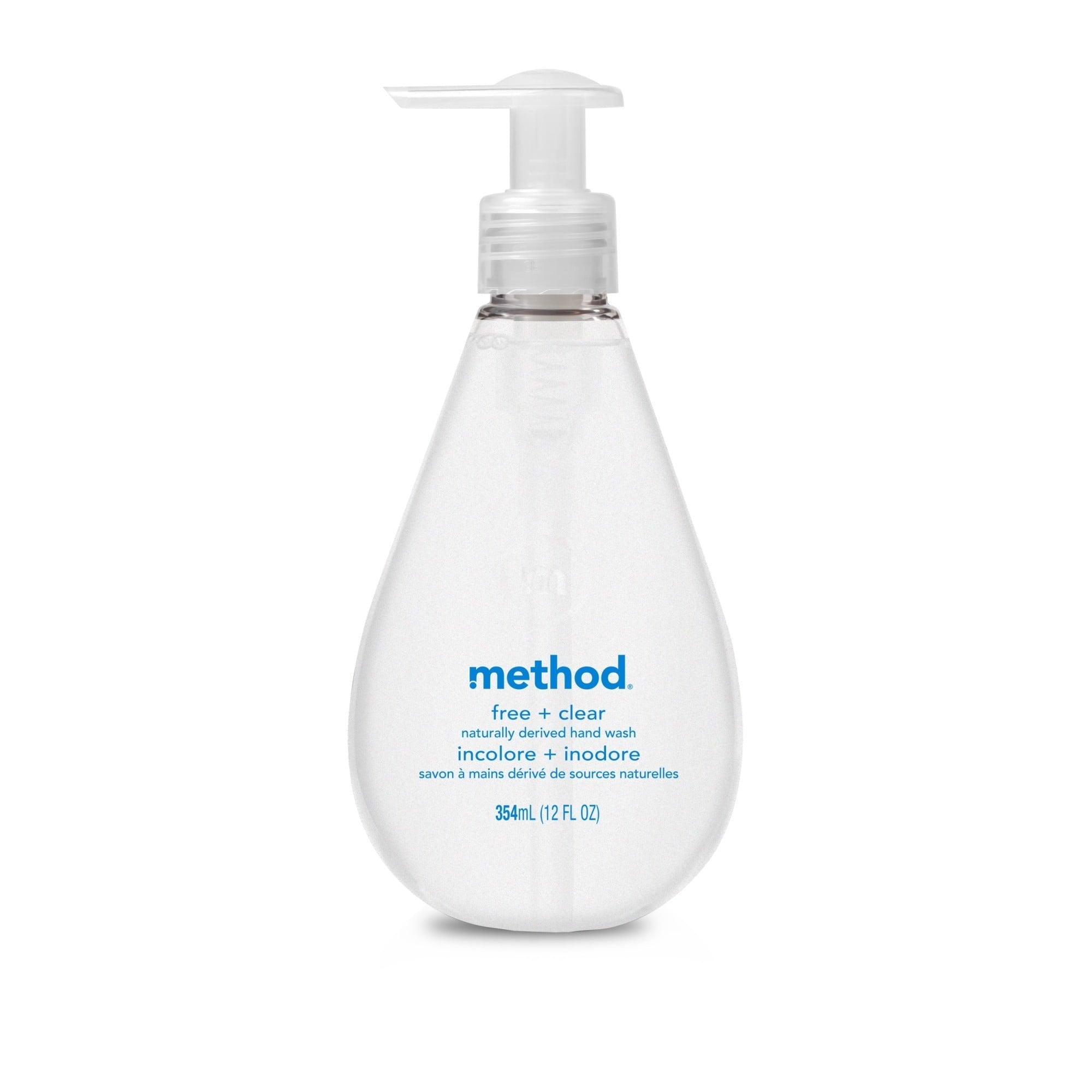 Method Gel Hand Wash, Free + Clear, 12 oz