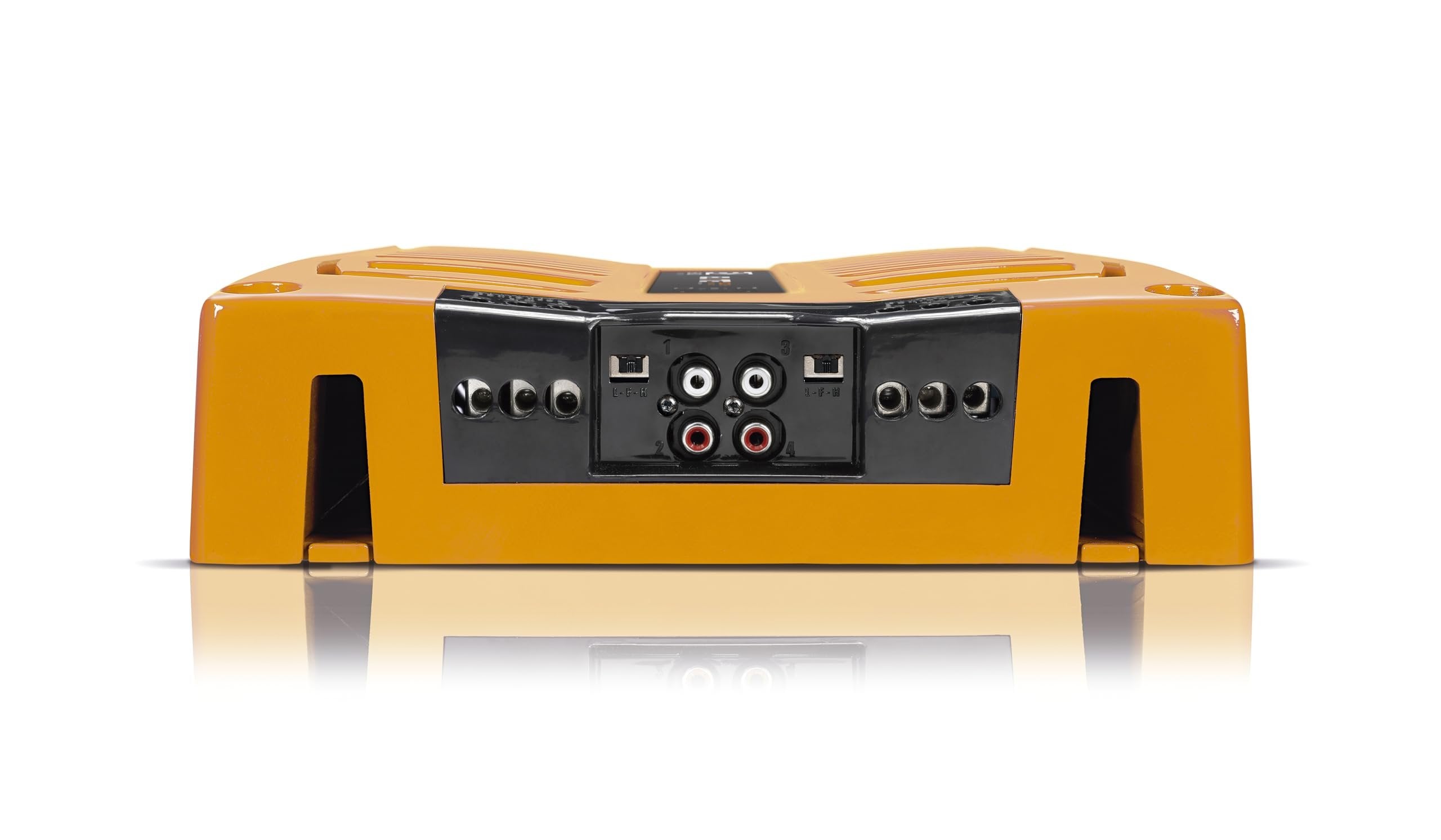 4-Ch. Vehicle Audio Bass Amplifier - 1000W High-Powered Mono Bass Amplifier w/Subsonic Filter & Low Pass Filter Stable at 1 ohm, LED Indicators, Sound Specialization, Orange - BANDA 4000.41OHMORANGE