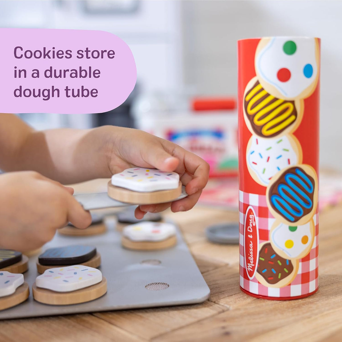 Melissa & Doug Slice & Bake Cookie Set Wooden Pretend Play Food Toys