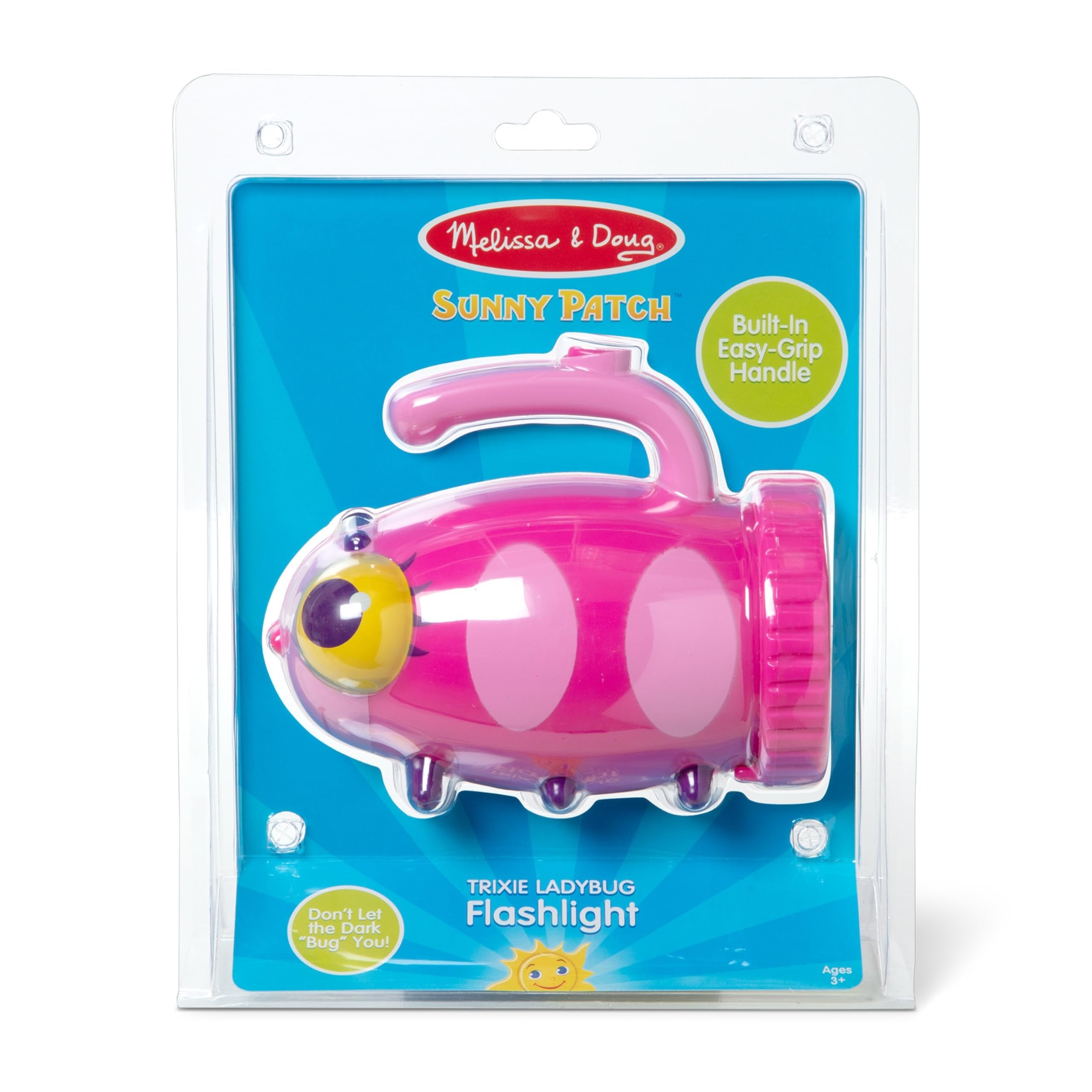 Melissa & Doug Sunny Patch Trixie Ladybug Flashlight With Easy-Grip Handle , Pink
