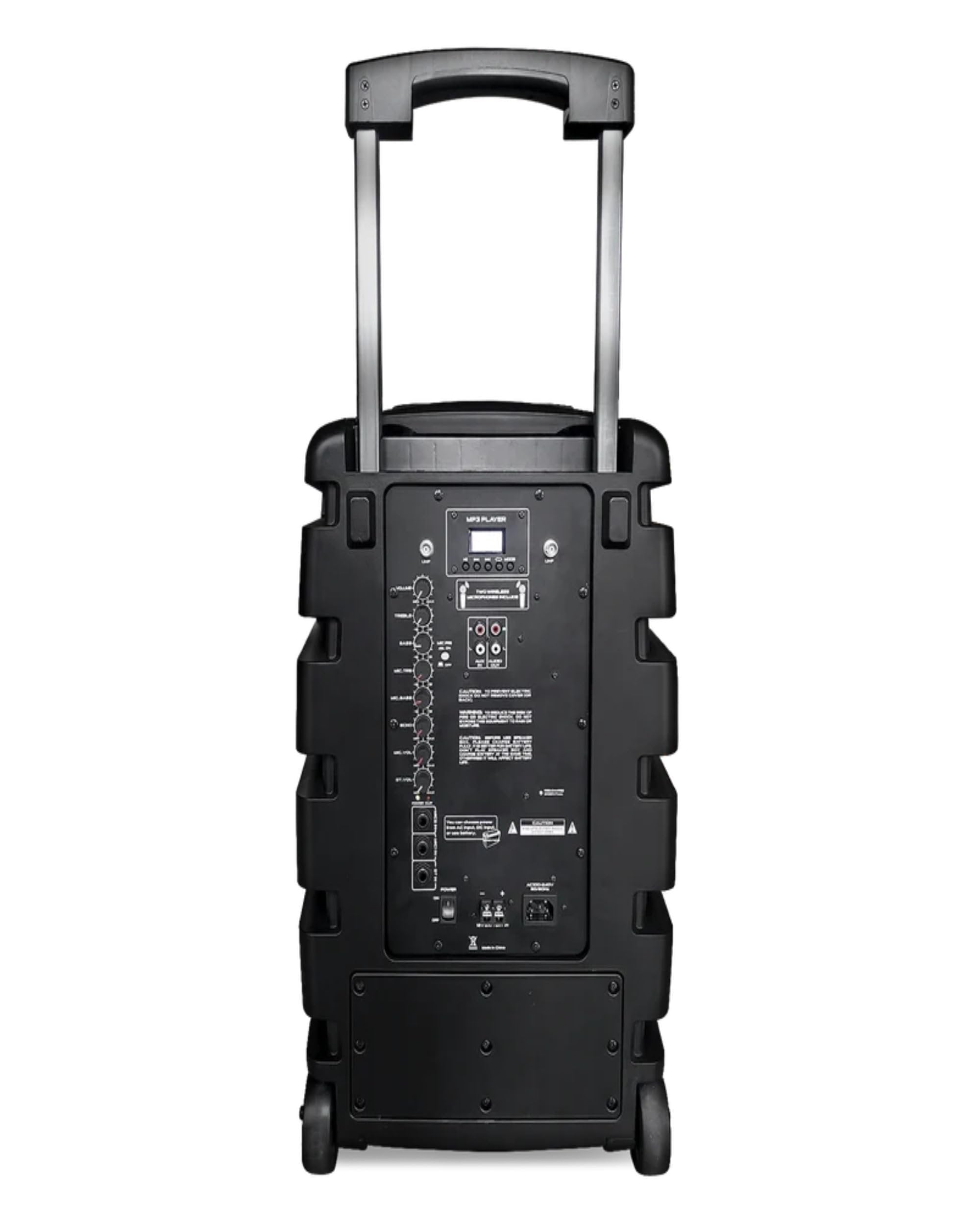 Moonki Sound MS-P112B 12-inch Woofer Pro Active Audio 2-Way Portable DJ Speaker LED Illuminated with TWS BT Connectivity Rechargeable Batt 3000 Watt Max 150 Wrms